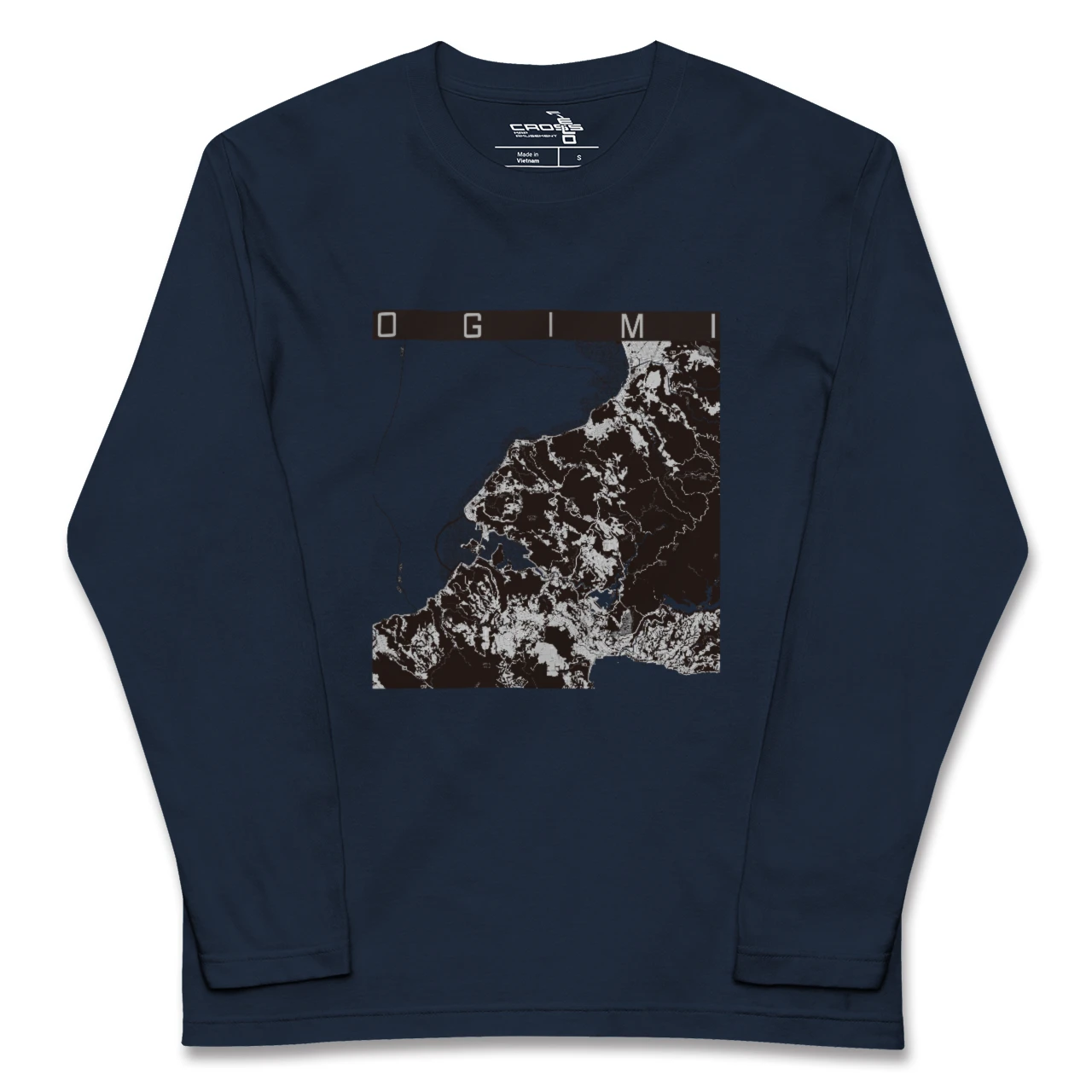 【大宜味(沖縄県)】地図柄ロングスリーブTシャツ