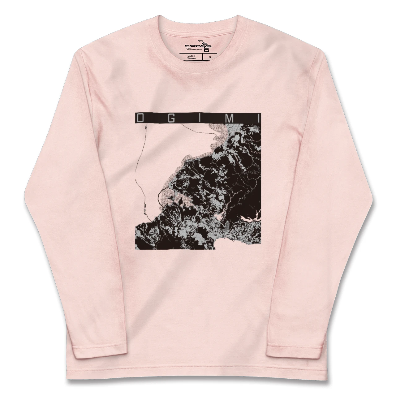 【大宜味(沖縄県)】地図柄ロングスリーブTシャツ