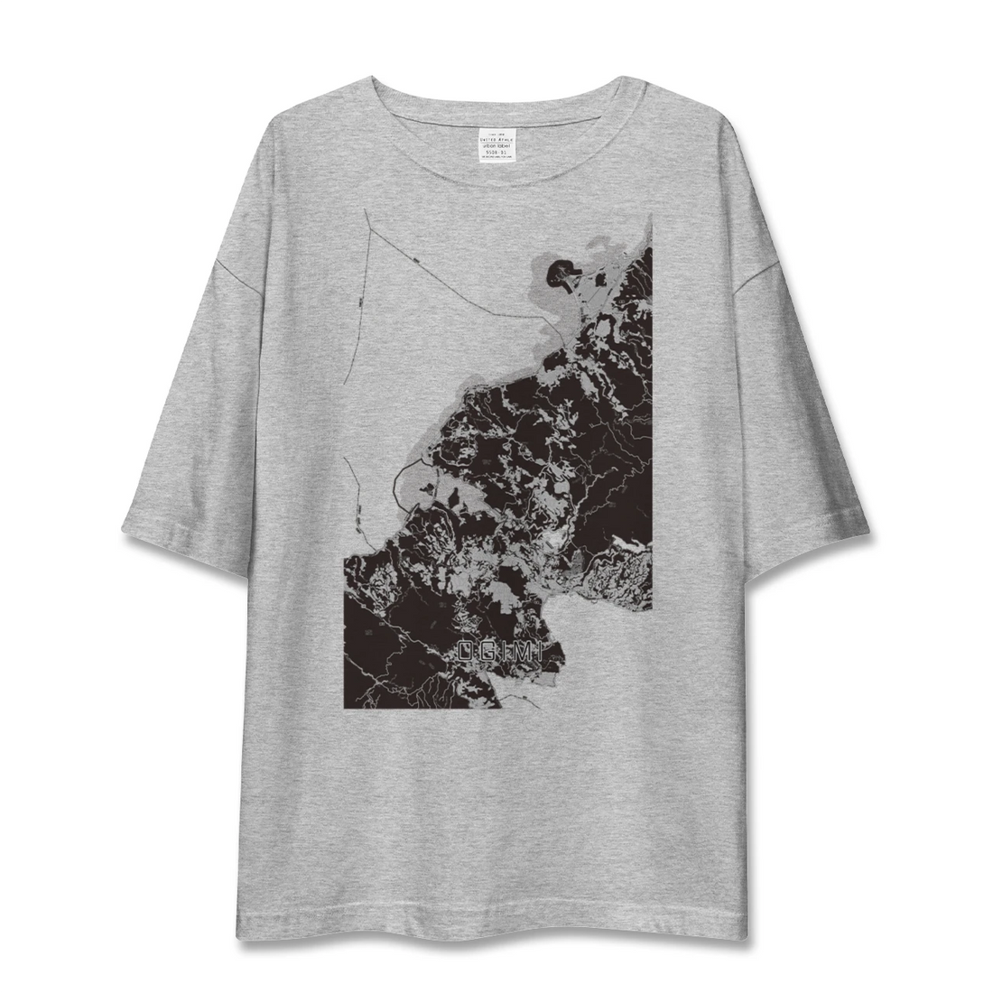 【大宜味(沖縄県)】地図柄ビッグシルエットTシャツ