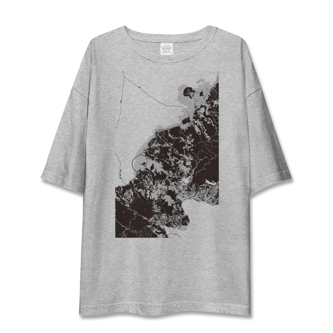 【大宜味(沖縄県)】地図柄ビッグシルエットTシャツ