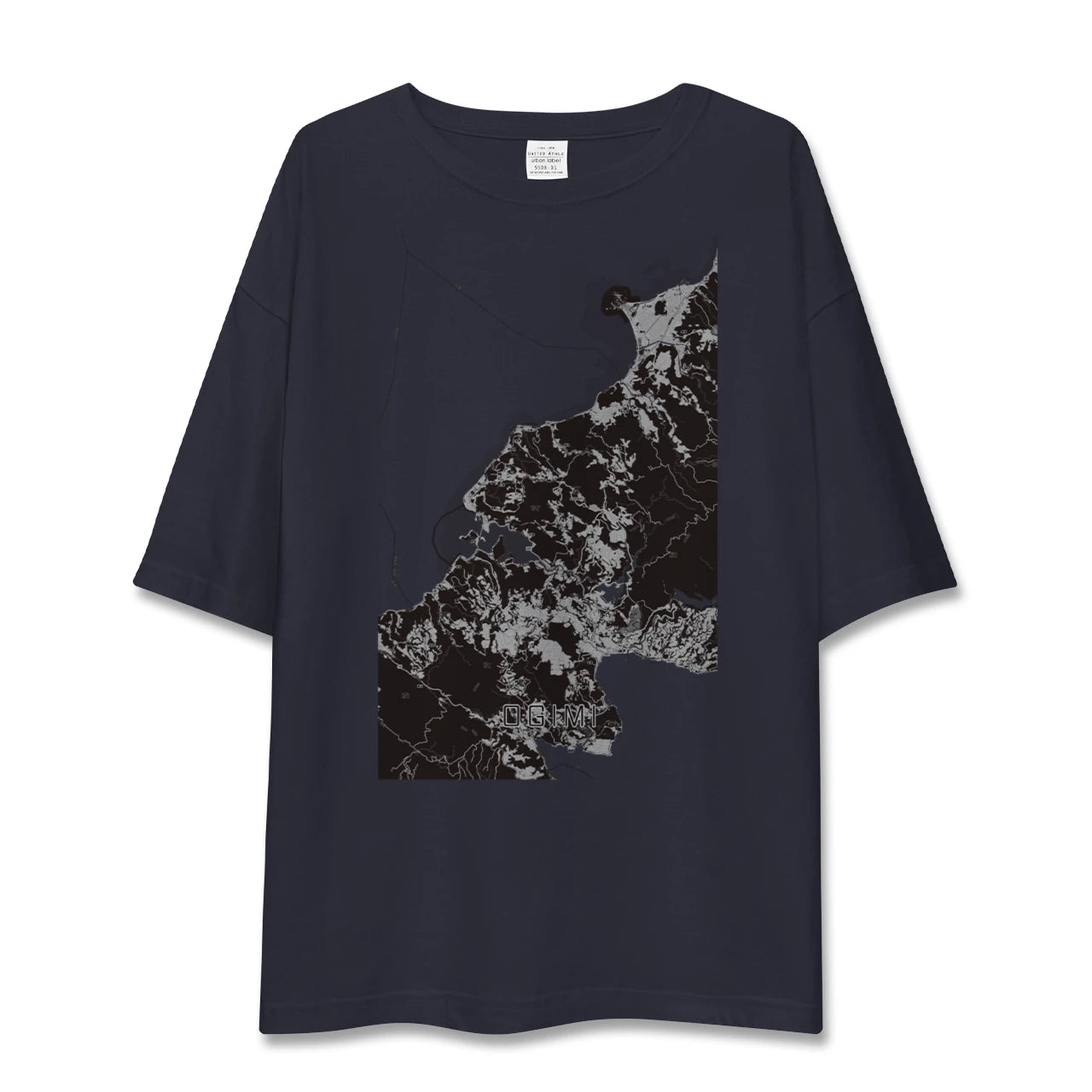 【大宜味(沖縄県)】地図柄ビッグシルエットTシャツ