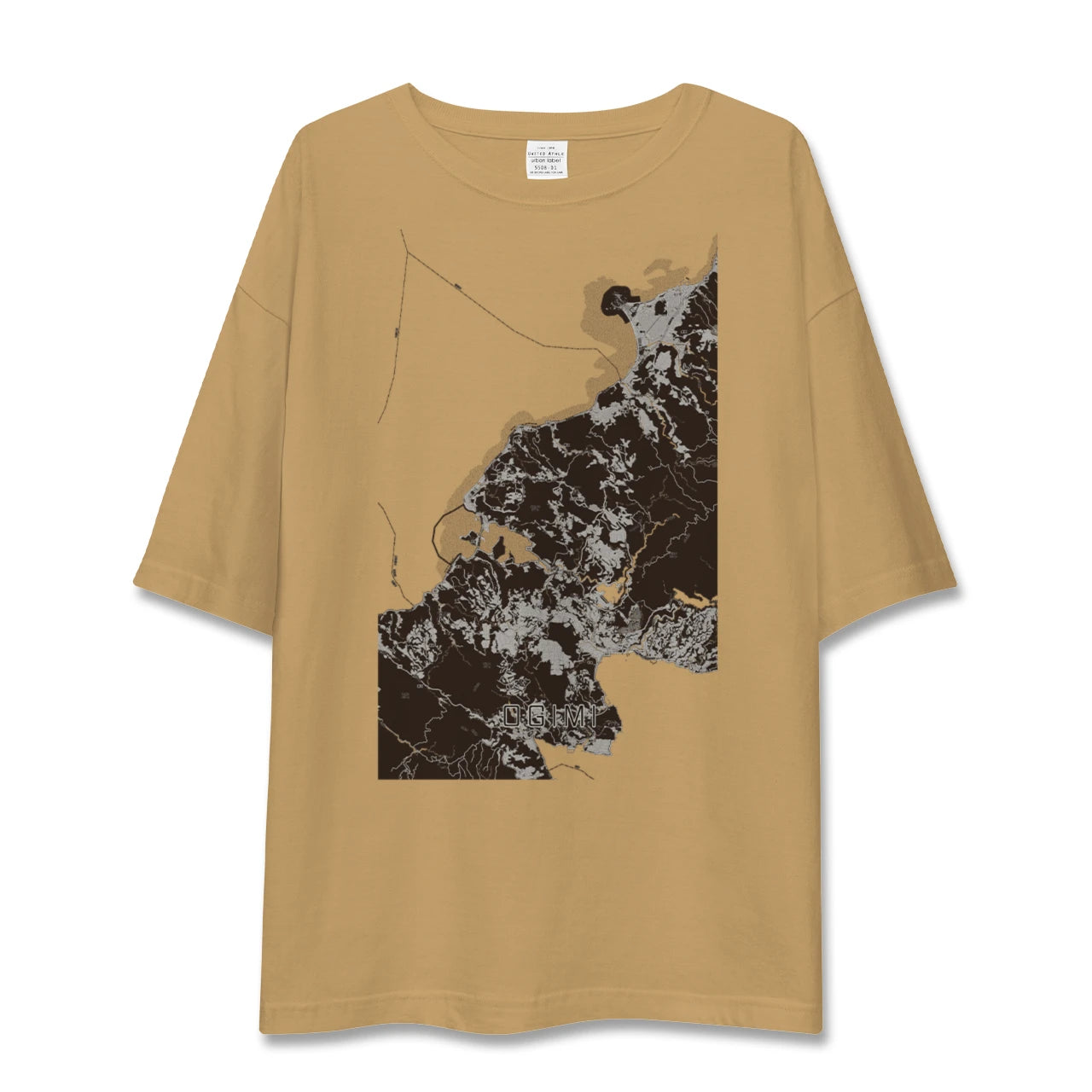 【大宜味(沖縄県)】地図柄ビッグシルエットTシャツ