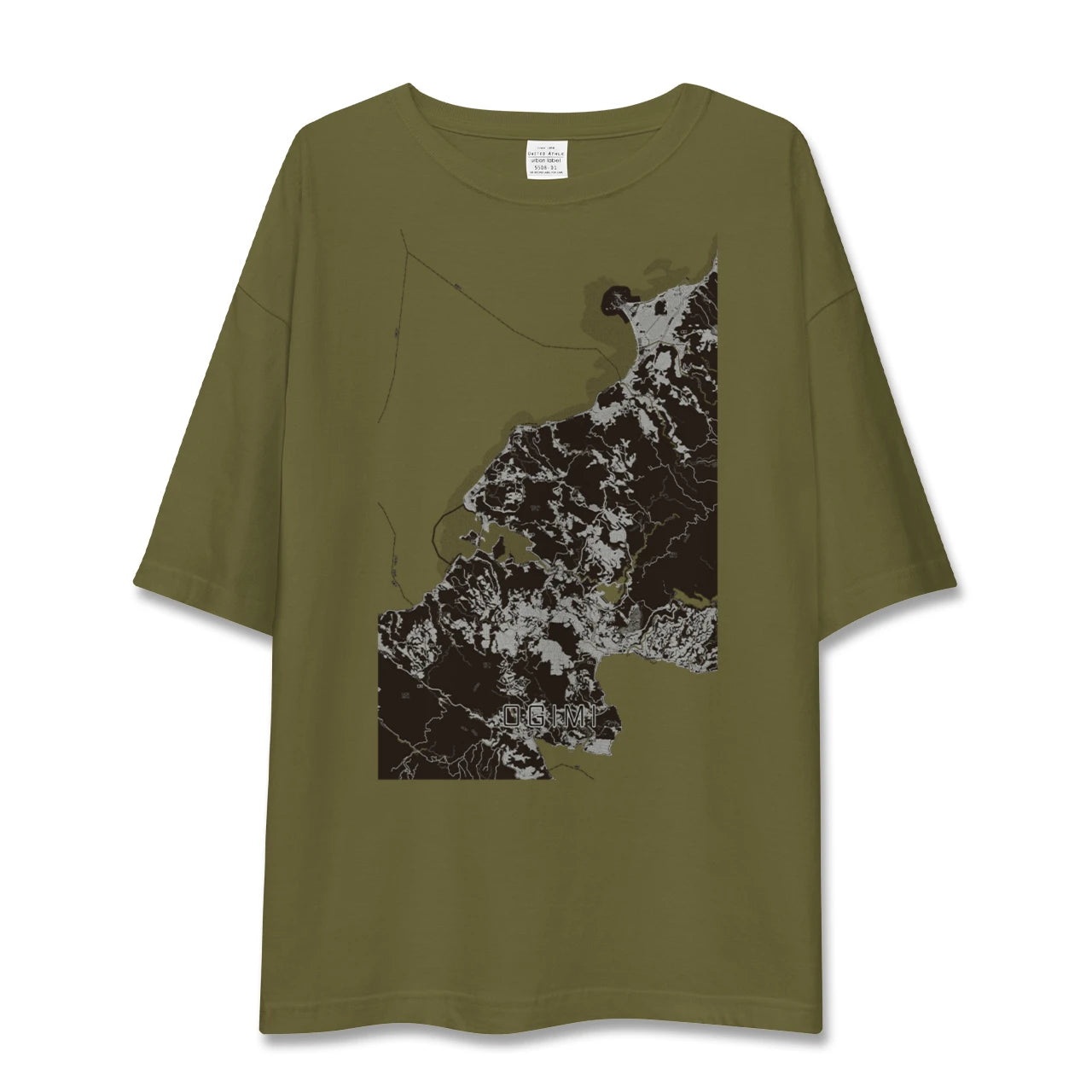 【大宜味(沖縄県)】地図柄ビッグシルエットTシャツ