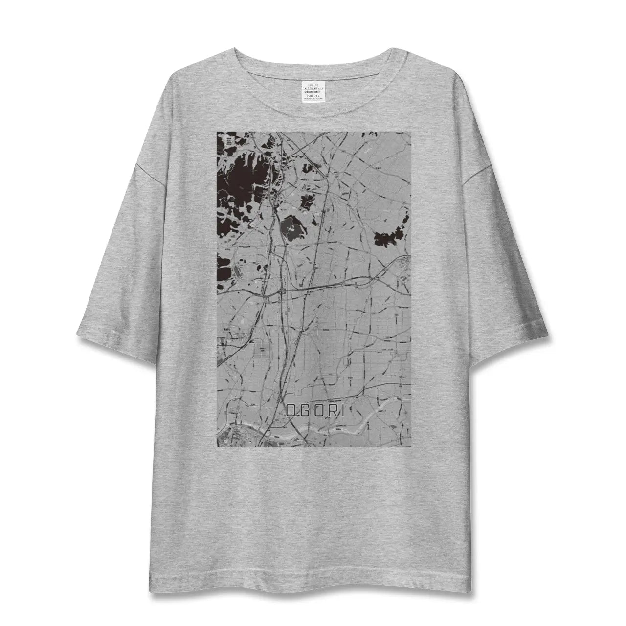 【小郡(福岡県)】地図柄ビッグシルエットTシャツ