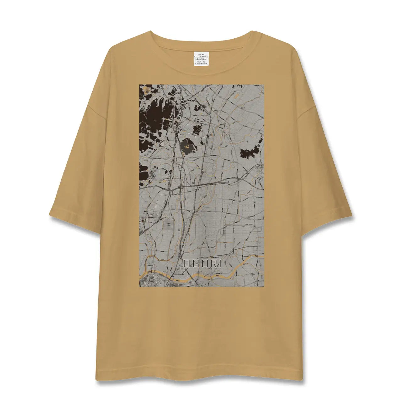 【小郡(福岡県)】地図柄ビッグシルエットTシャツ