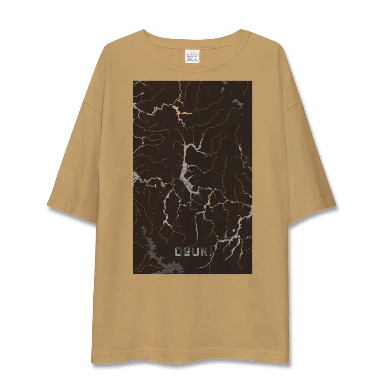 【小国(山形県)】地図柄ビッグシルエットTシャツ