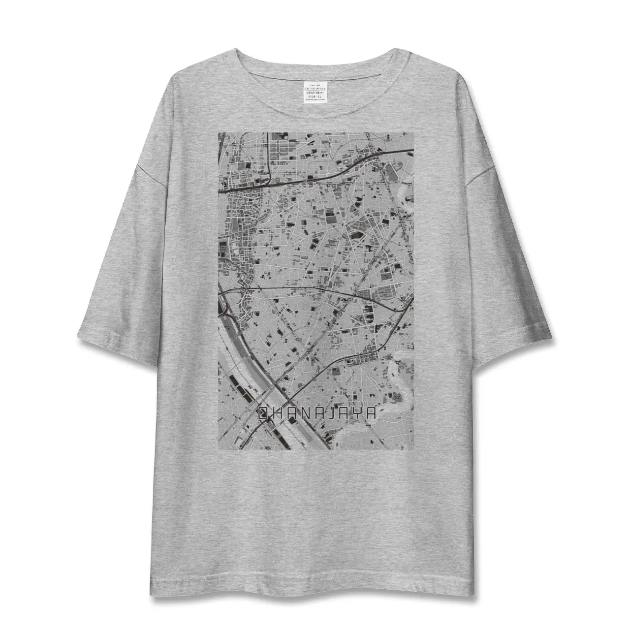 【お花茶屋(東京都)】地図柄ビッグシルエットTシャツ