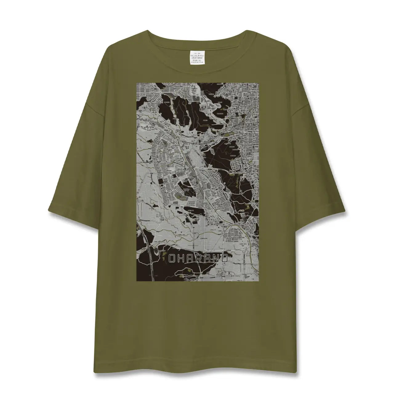 【大原野(京都府)】地図柄ビッグシルエットTシャツ