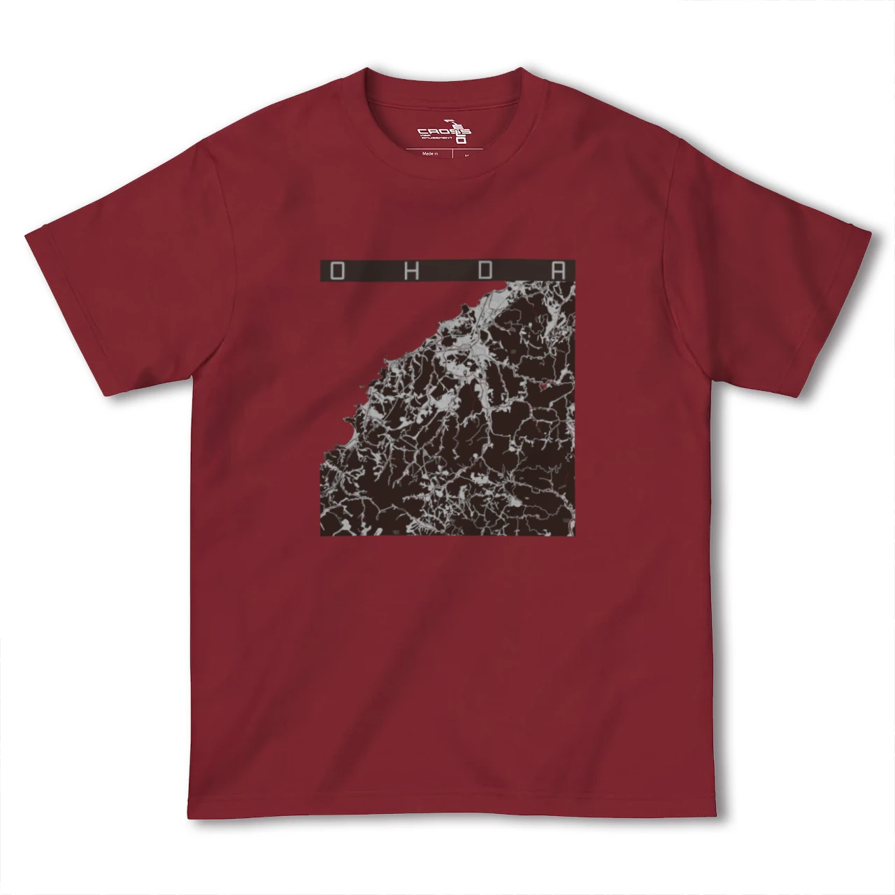 【大田(島根県)】地図柄ヘビーウェイトTシャツ