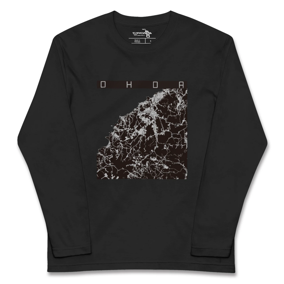 【大田(島根県)】地図柄ロングスリーブTシャツ