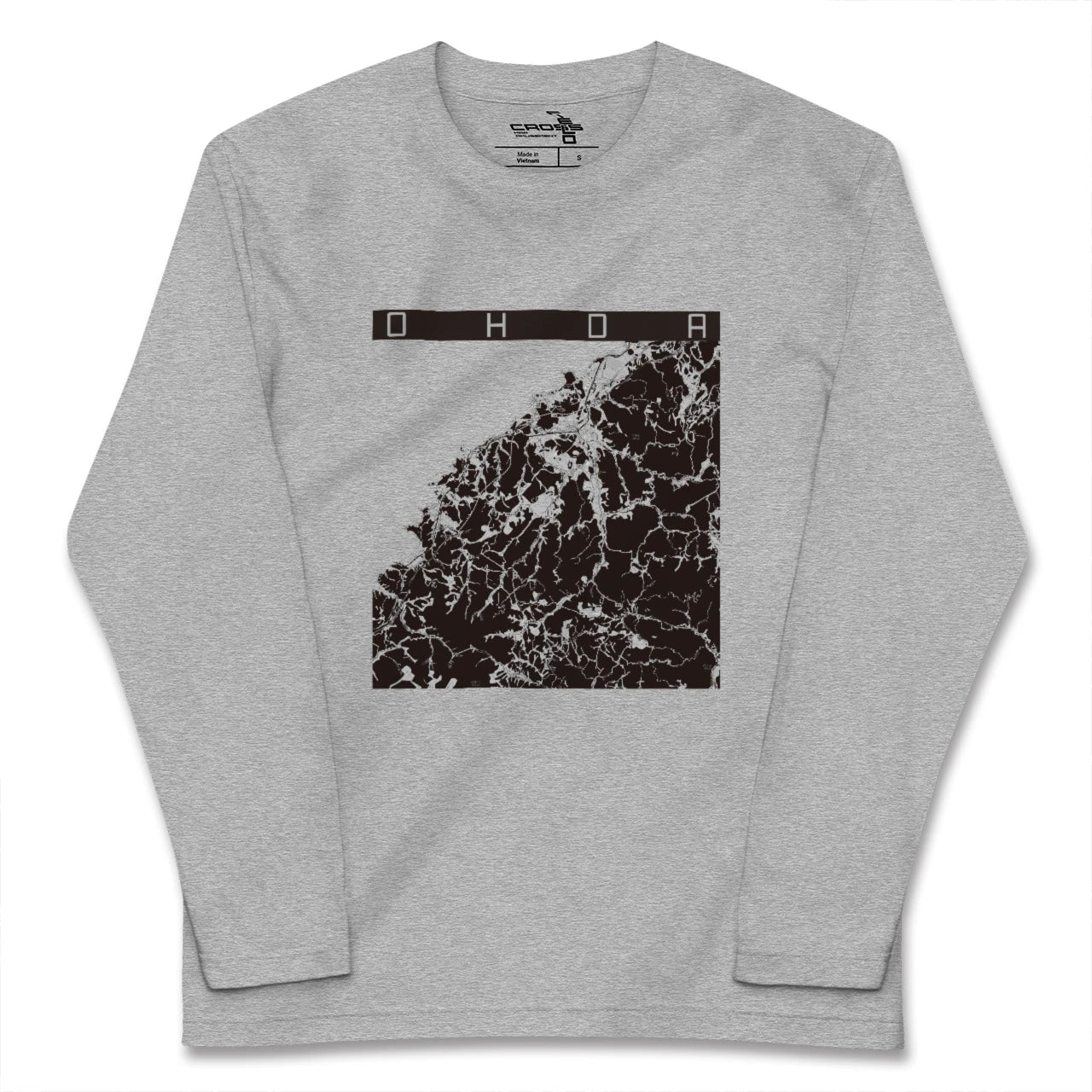 【大田(島根県)】地図柄ロングスリーブTシャツ