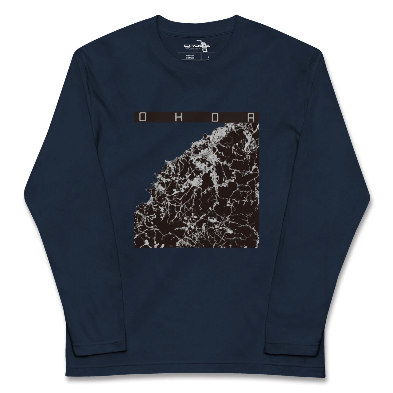 【大田(島根県)】地図柄ロングスリーブTシャツ