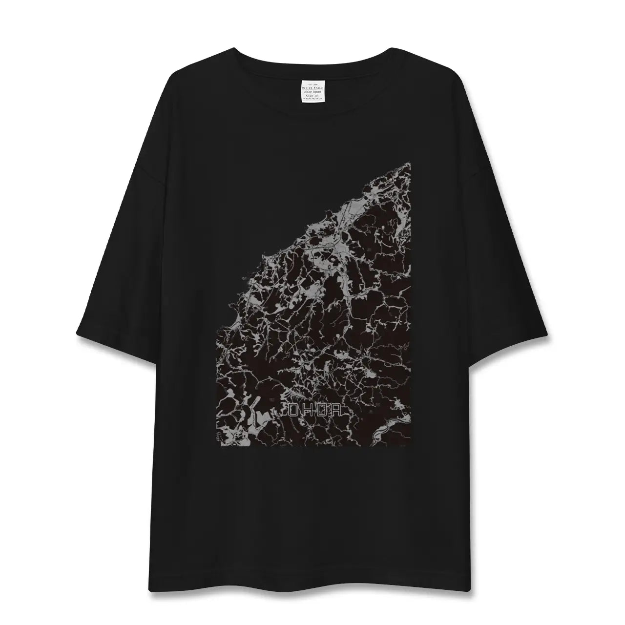 【大田(島根県)】地図柄ビッグシルエットTシャツ