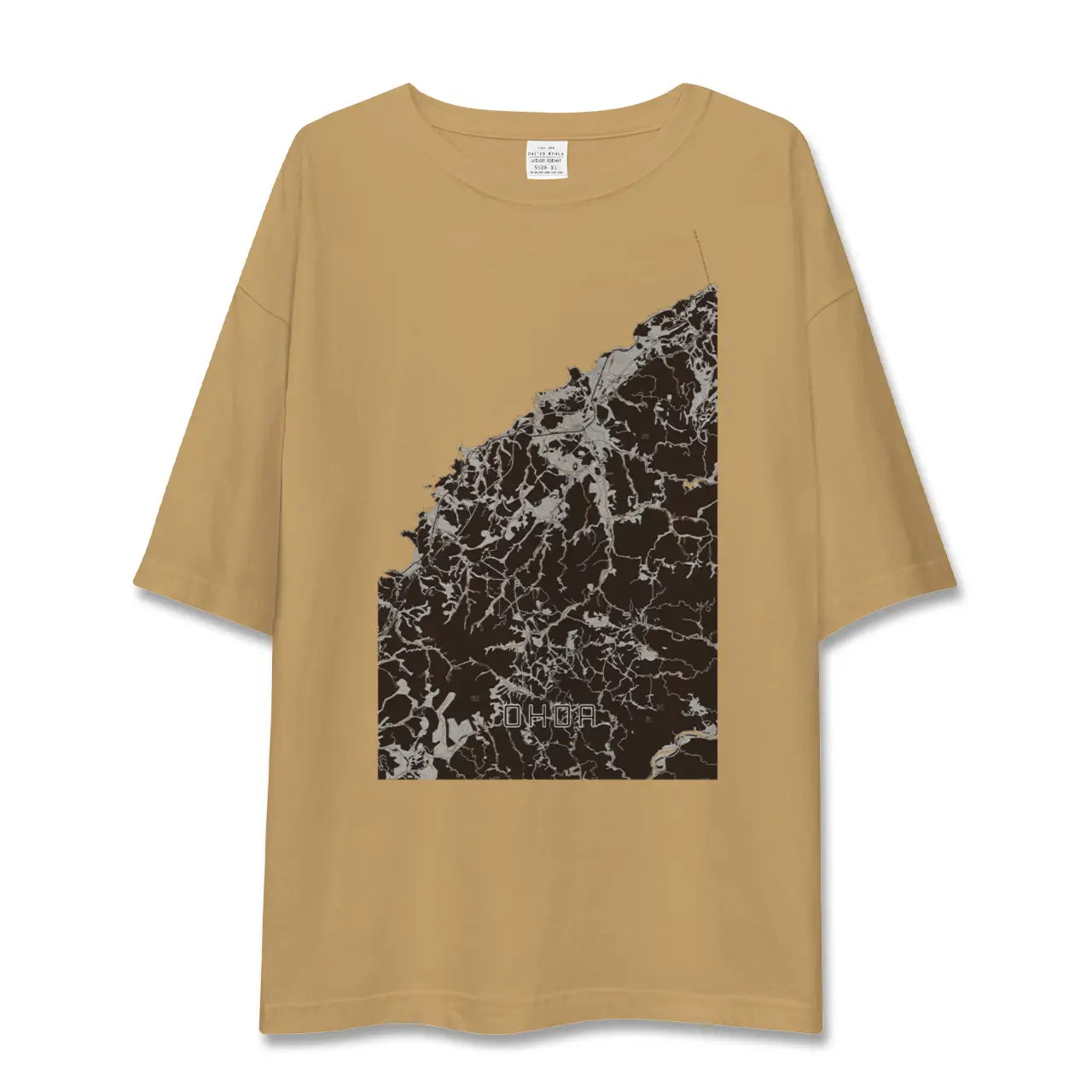 【大田(島根県)】地図柄ビッグシルエットTシャツ