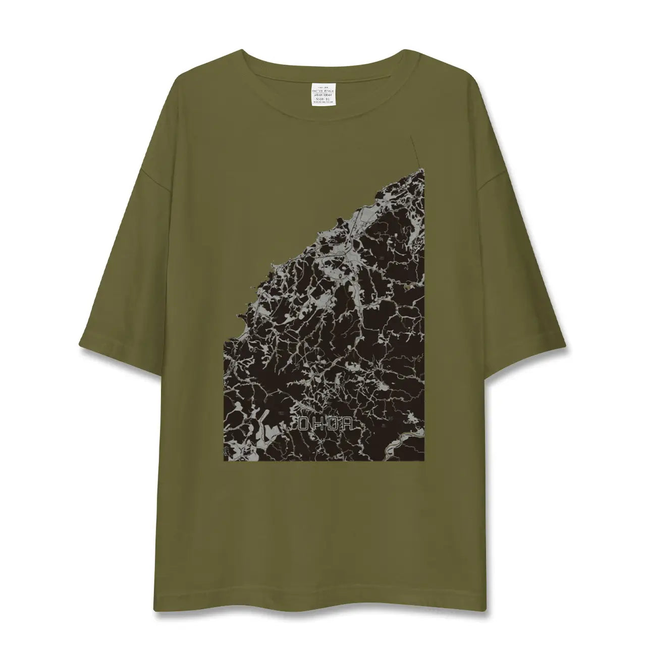 【大田(島根県)】地図柄ビッグシルエットTシャツ