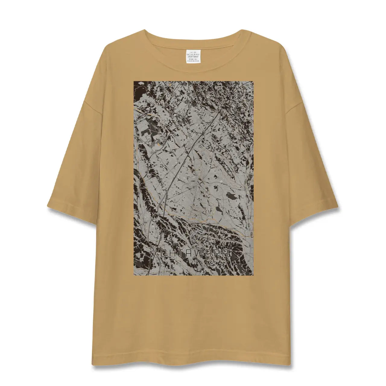 【大田原(栃木県)】地図柄ビッグシルエットTシャツ