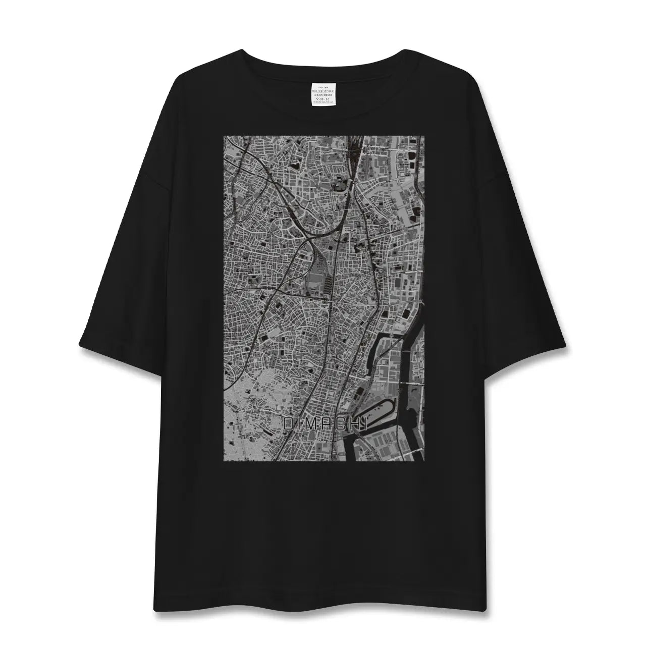 【大井町(東京都)】地図柄ビッグシルエットTシャツ