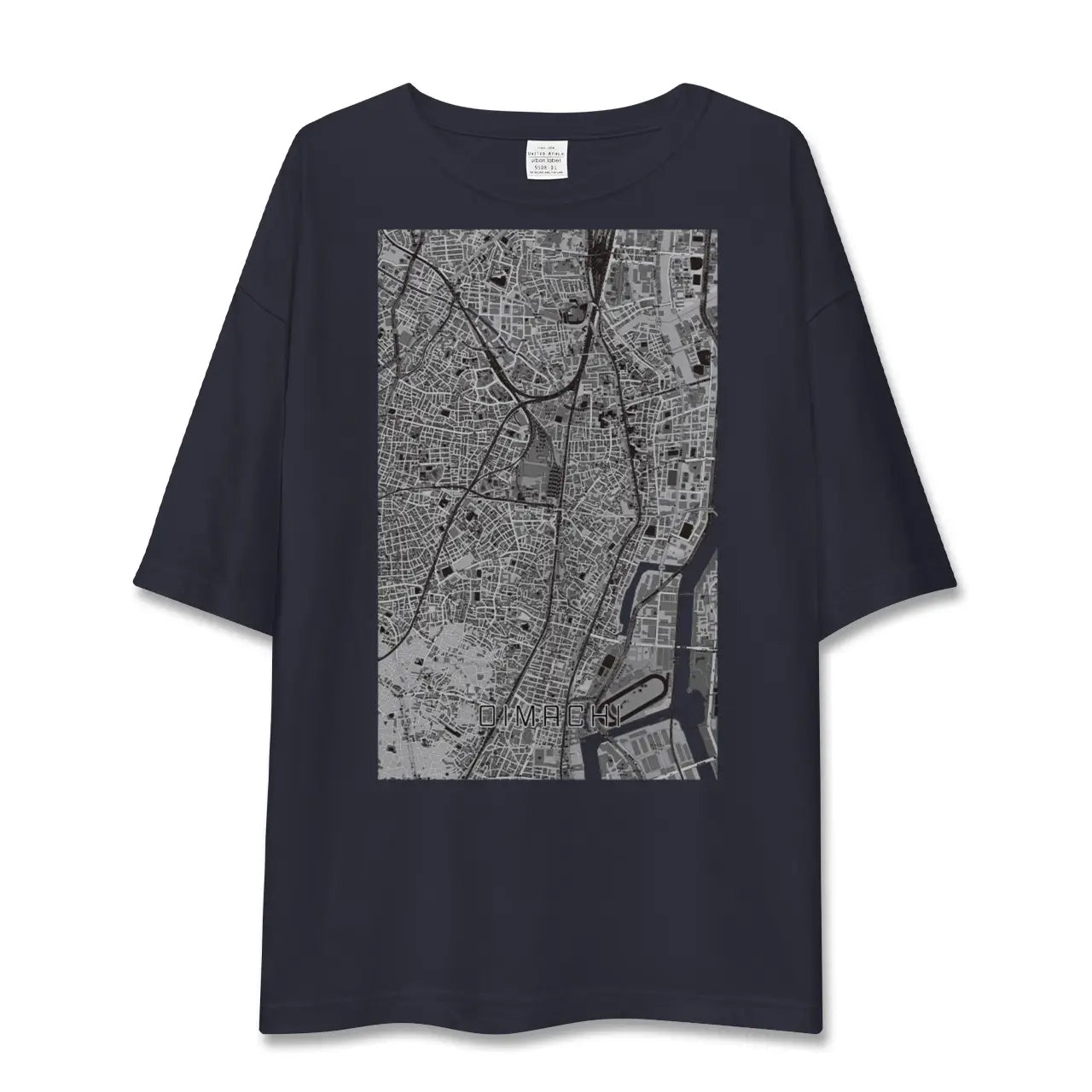 【大井町(東京都)】地図柄ビッグシルエットTシャツ