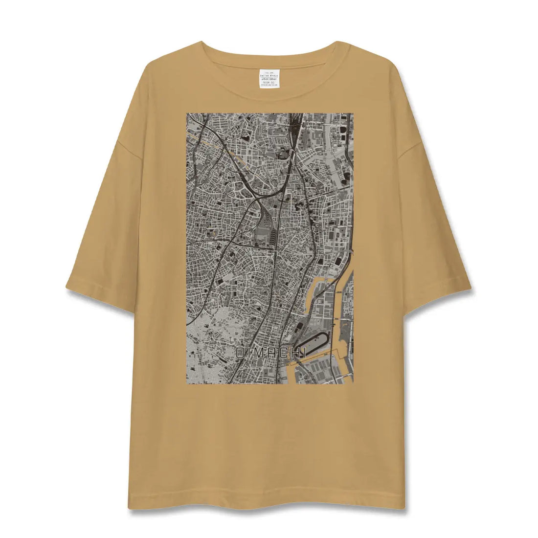 【大井町(東京都)】地図柄ビッグシルエットTシャツ