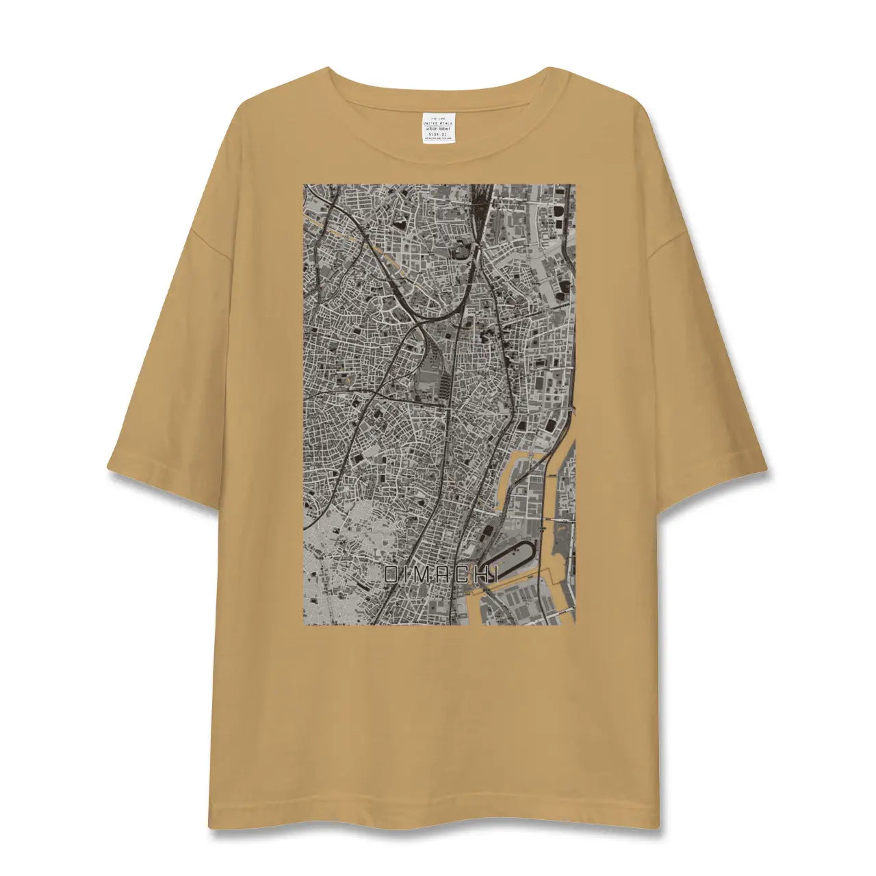 【大井町(東京都)】地図柄ビッグシルエットTシャツ