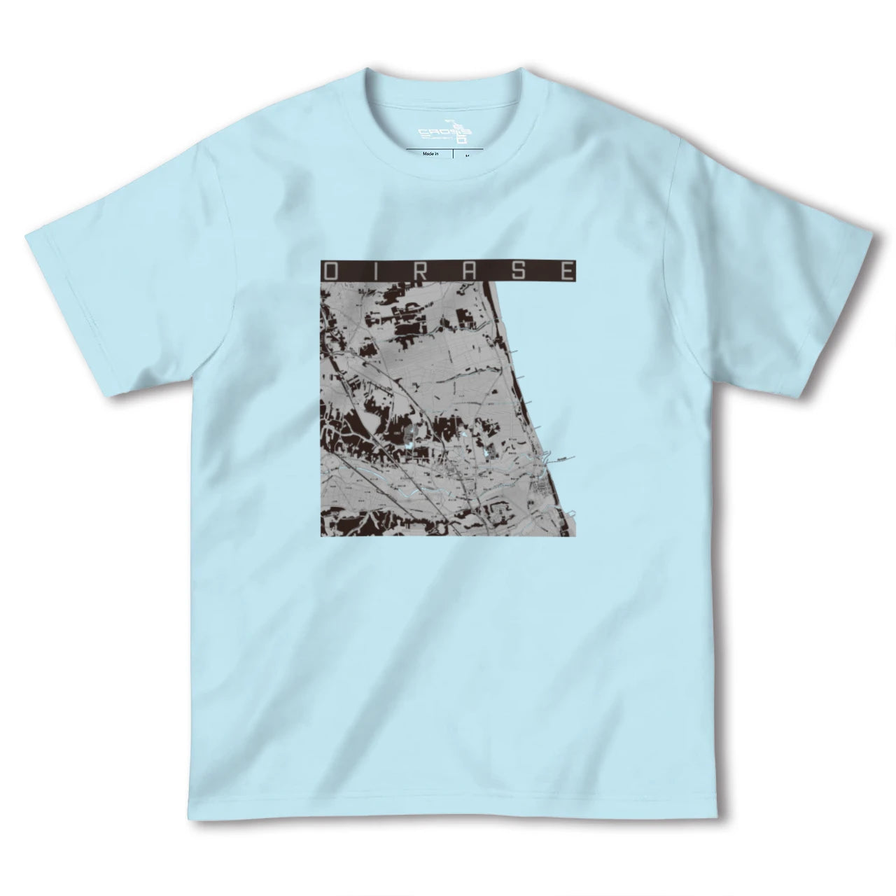 【おいらせ(青森県)】地図柄ヘビーウェイトTシャツ