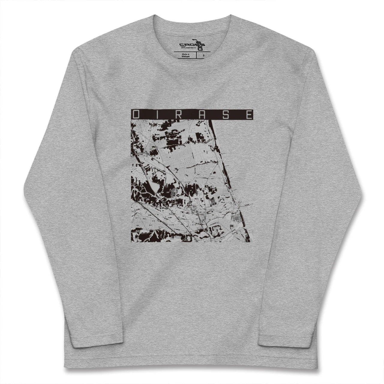 【おいらせ(青森県)】地図柄ロングスリーブTシャツ