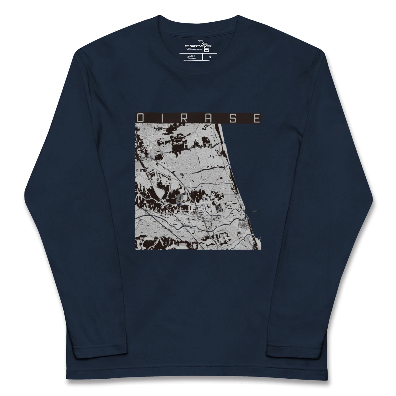 【おいらせ(青森県)】地図柄ロングスリーブTシャツ