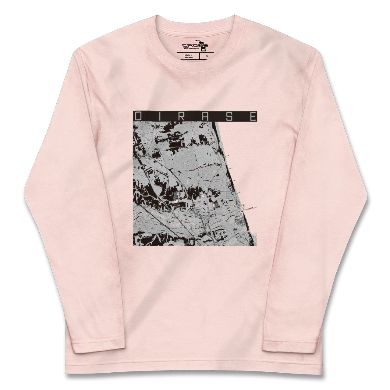 【おいらせ(青森県)】地図柄ロングスリーブTシャツ