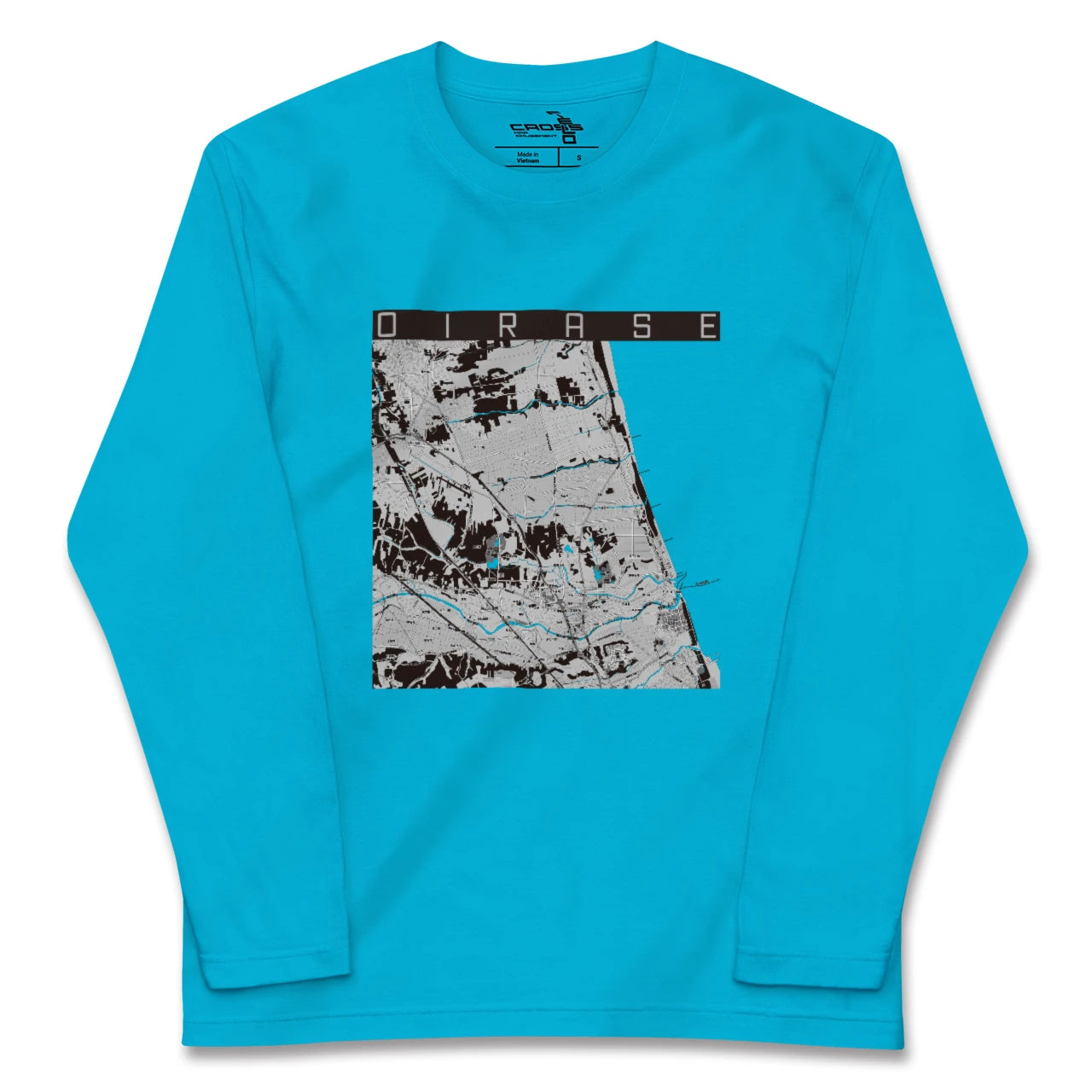 【おいらせ(青森県)】地図柄ロングスリーブTシャツ