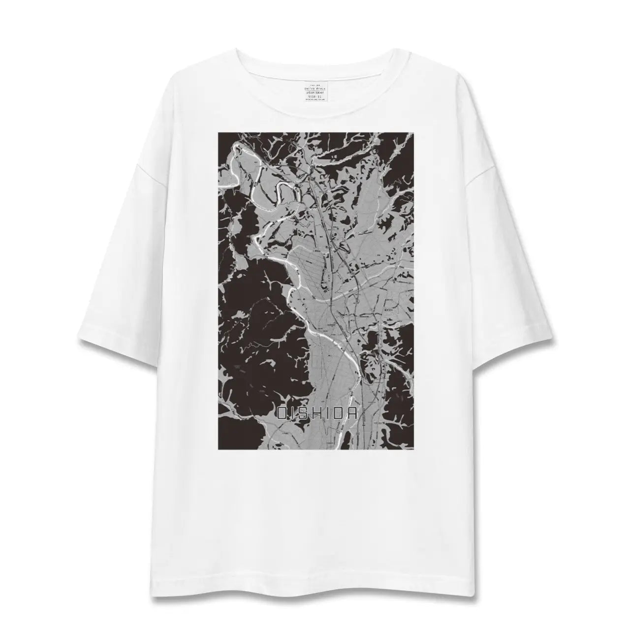【大石田(山形県)】地図柄ビッグシルエットTシャツ