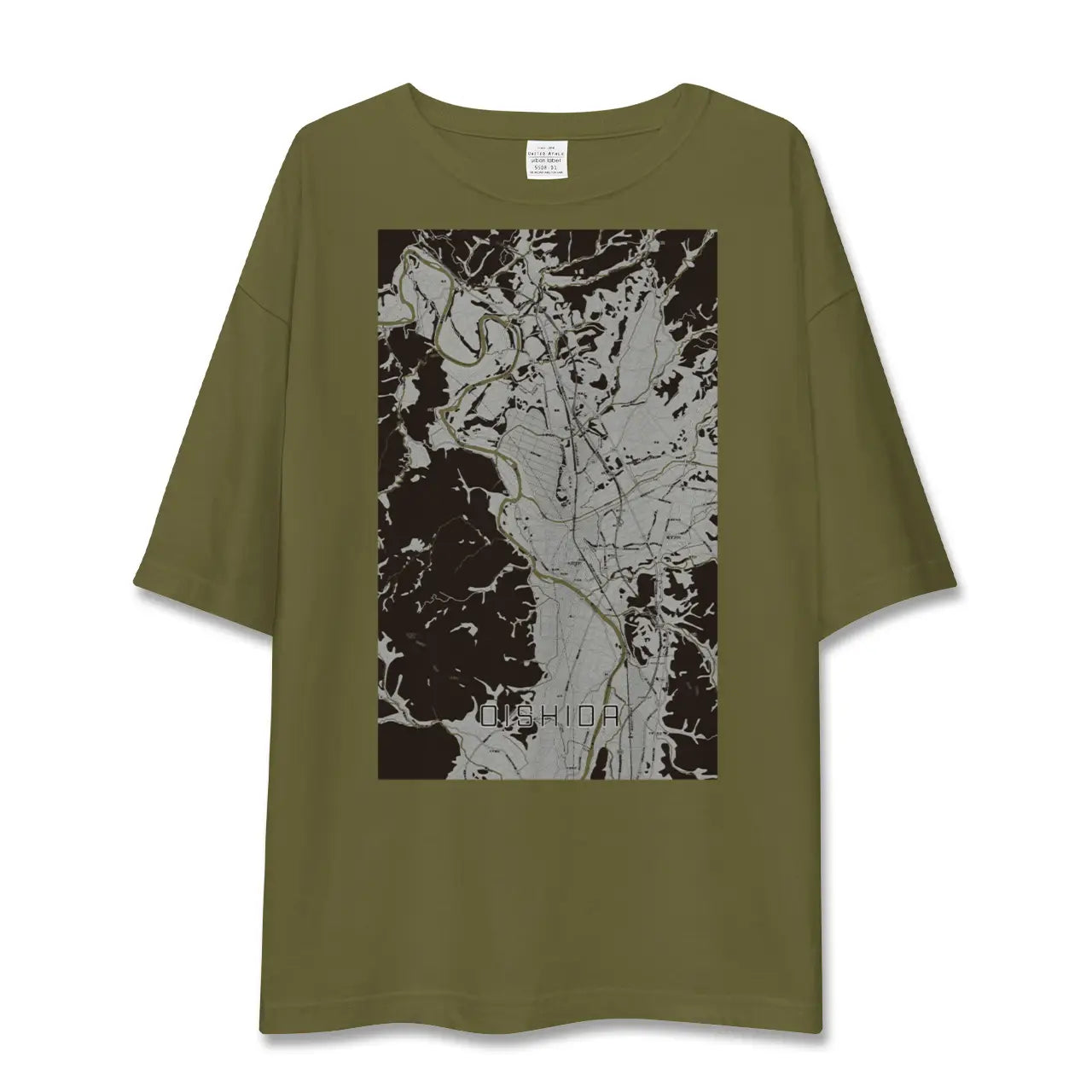 【大石田(山形県)】地図柄ビッグシルエットTシャツ