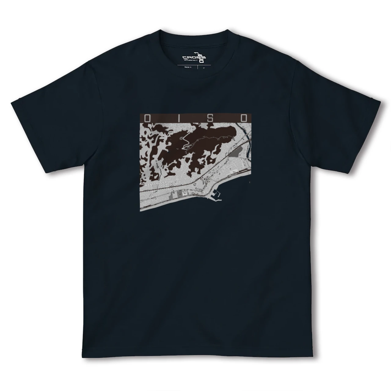 【大磯(神奈川県)】地図柄ヘビーウェイトTシャツ