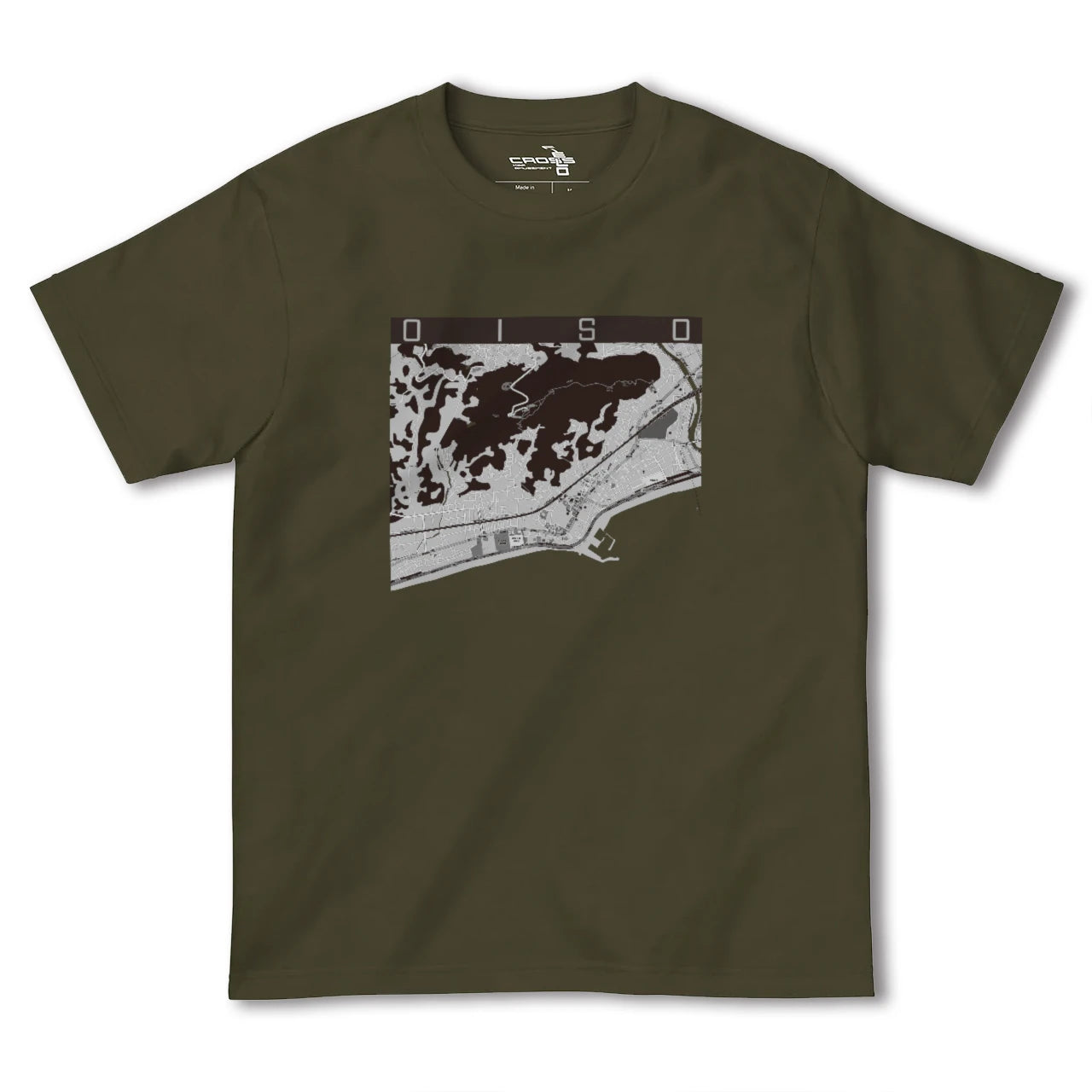 【大磯(神奈川県)】地図柄ヘビーウェイトTシャツ
