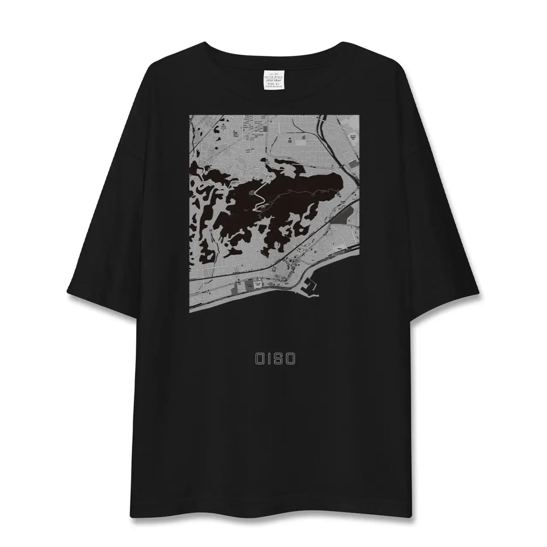 【大磯(神奈川県)】地図柄ビッグシルエットTシャツ