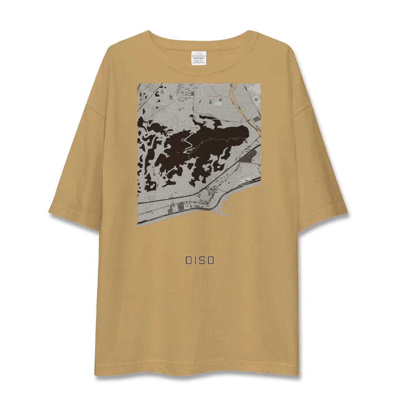 【大磯(神奈川県)】地図柄ビッグシルエットTシャツ