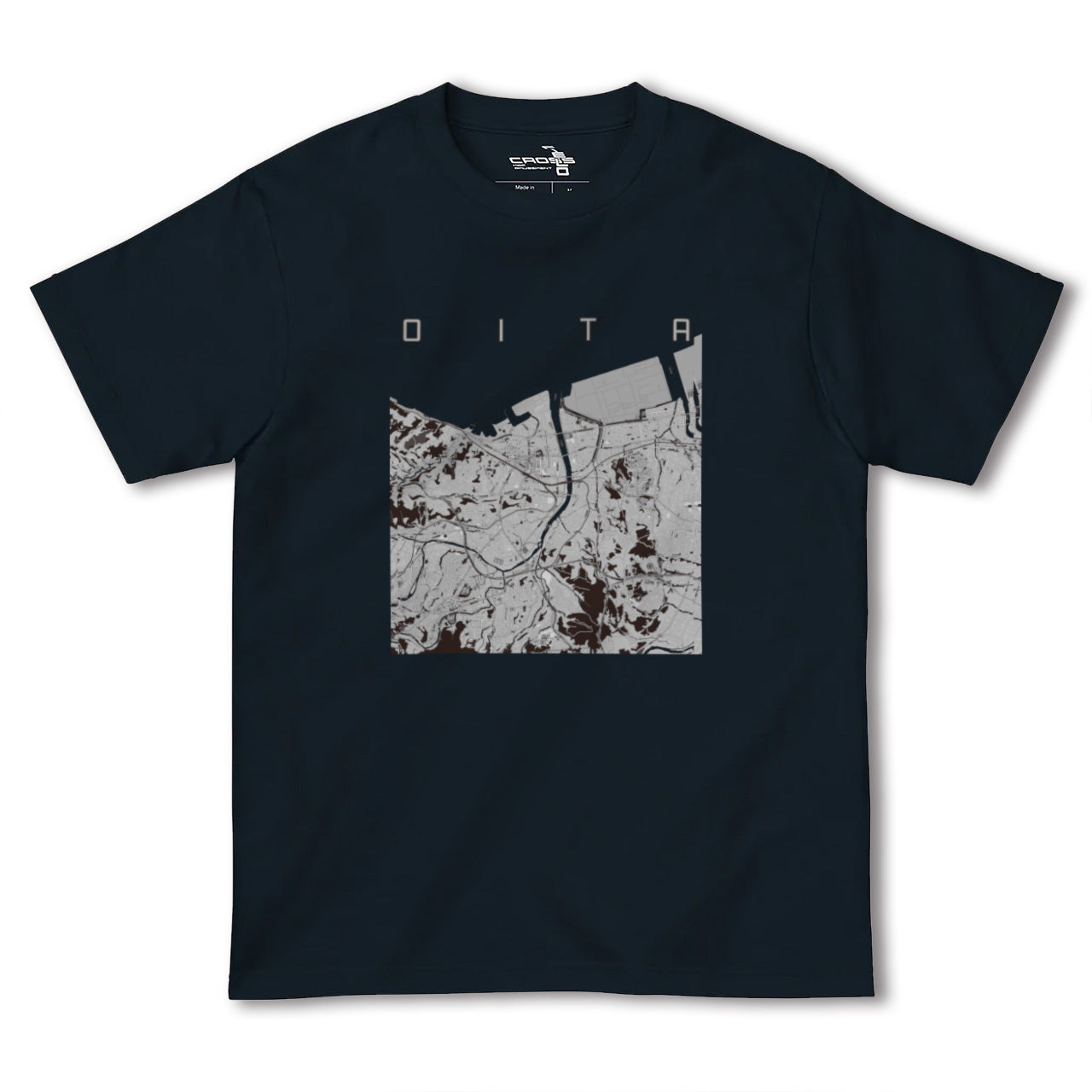 【大分(大分県)】地図柄ヘビーウェイトTシャツ