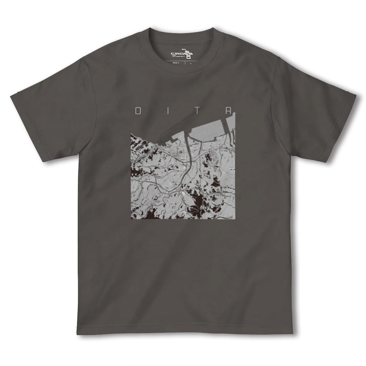 【大分(大分県)】地図柄ヘビーウェイトTシャツ