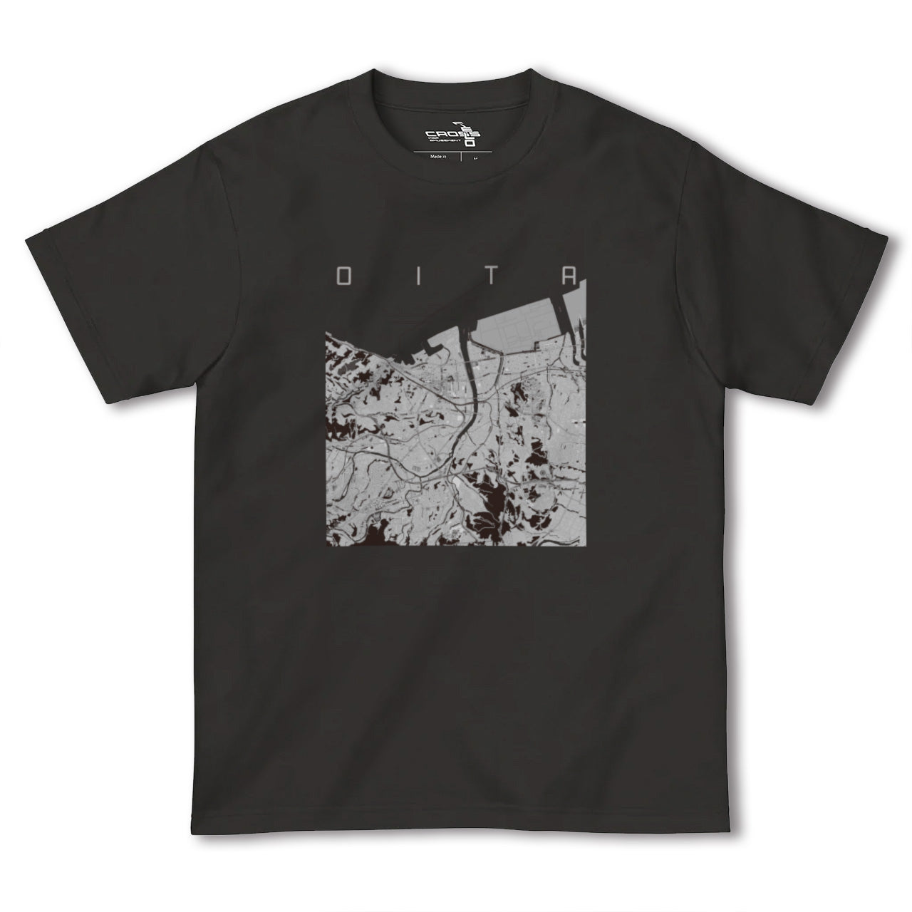 【大分(大分県)】地図柄ヘビーウェイトTシャツ