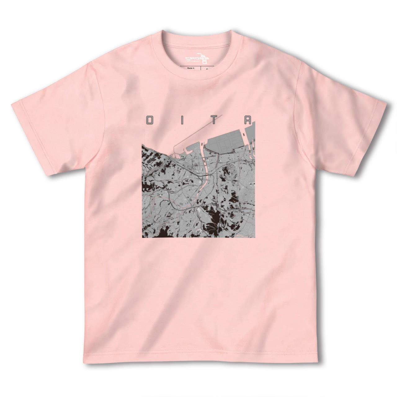 【大分(大分県)】地図柄ヘビーウェイトTシャツ
