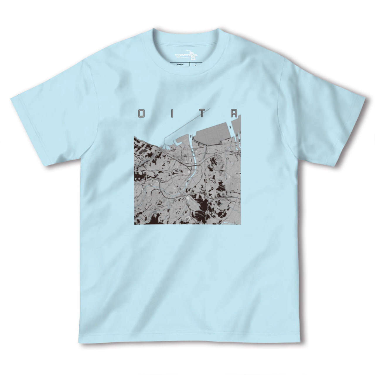 【大分(大分県)】地図柄ヘビーウェイトTシャツ