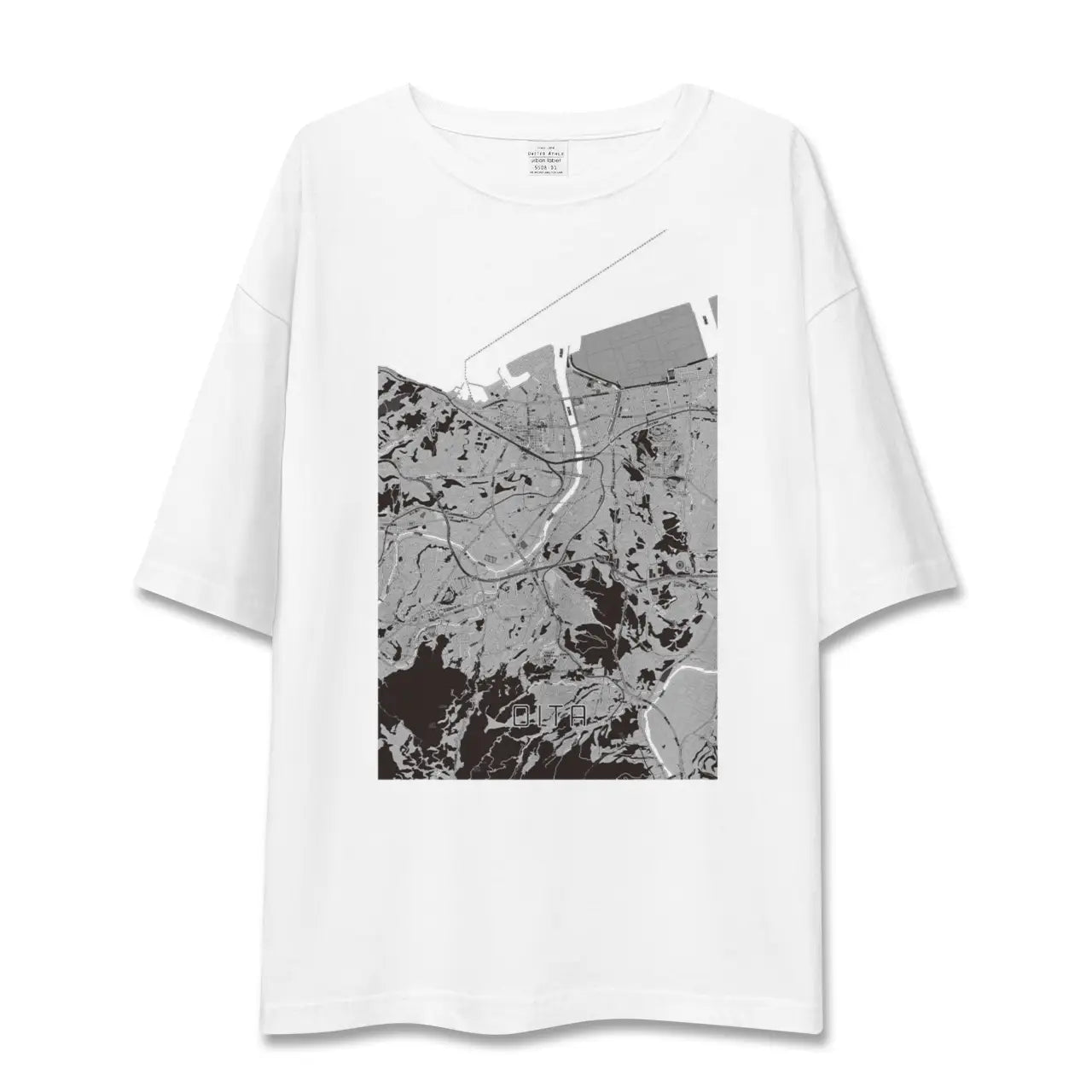 【大分(大分県)】地図柄ビッグシルエットTシャツ