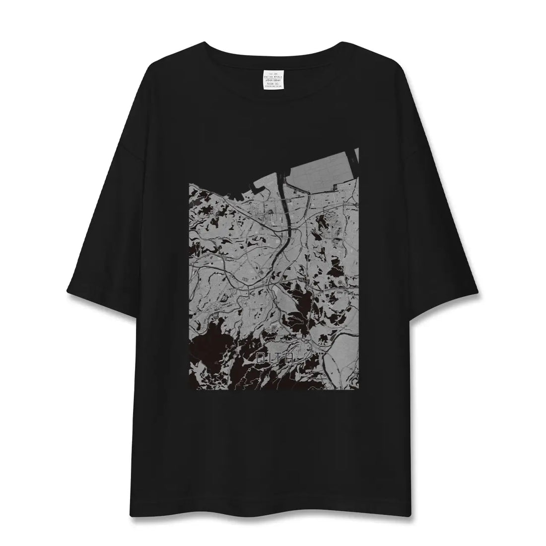 【大分(大分県)】地図柄ビッグシルエットTシャツ