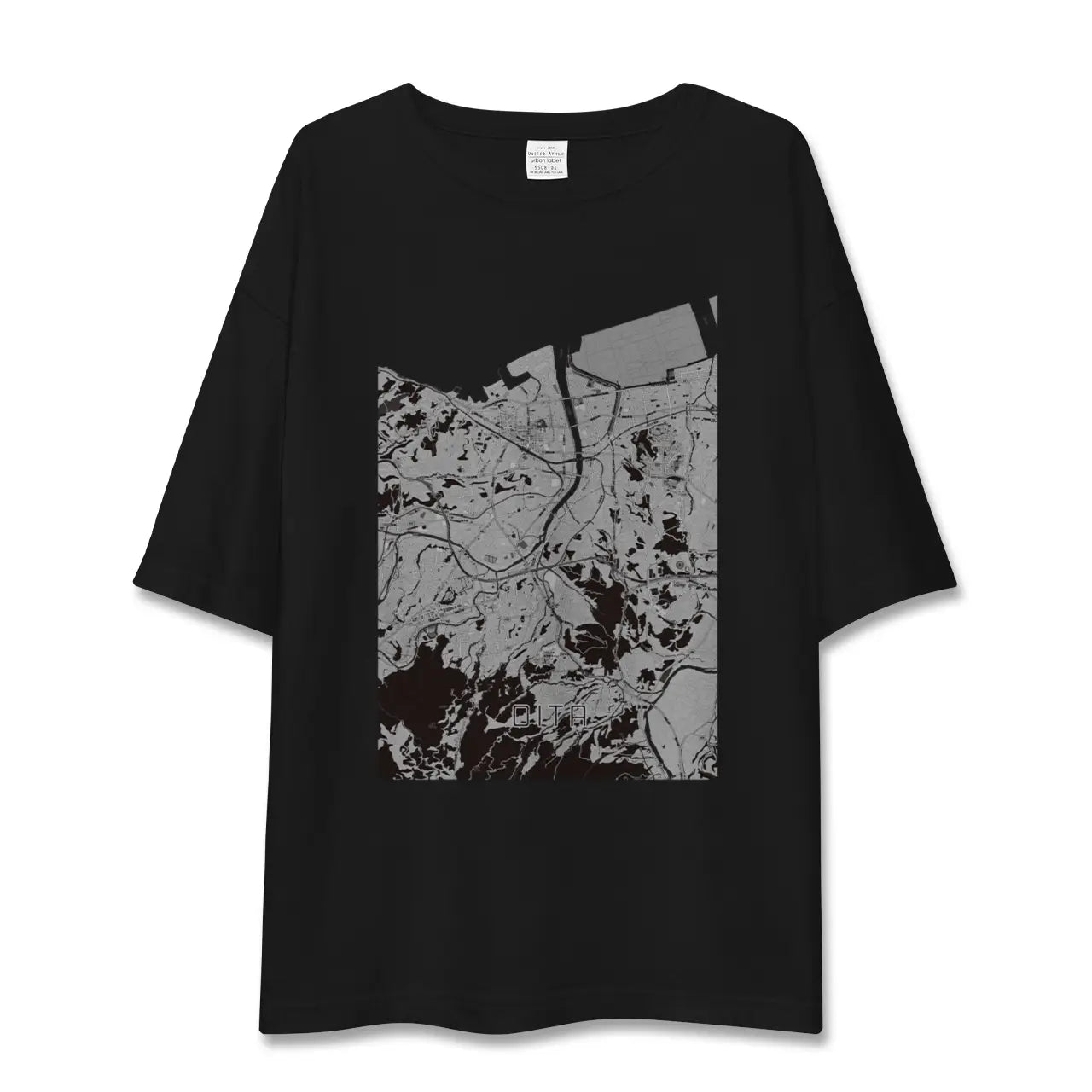 【大分(大分県)】地図柄ビッグシルエットTシャツ