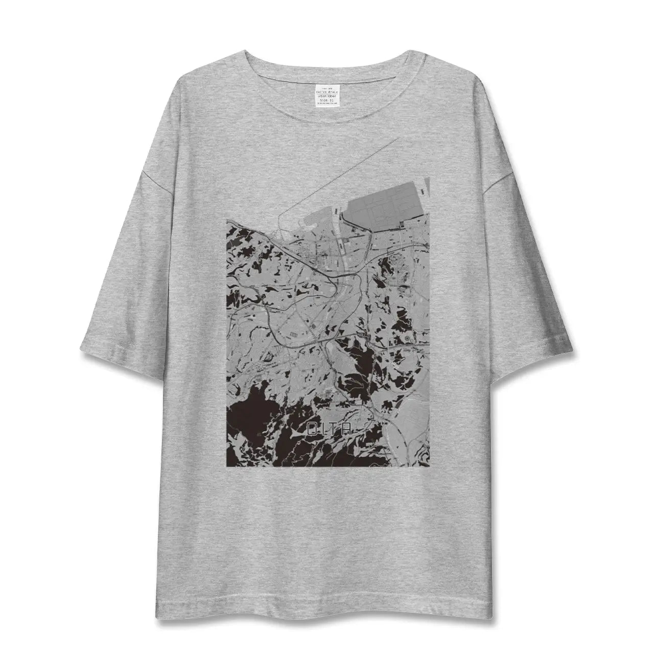 【大分(大分県)】地図柄ビッグシルエットTシャツ