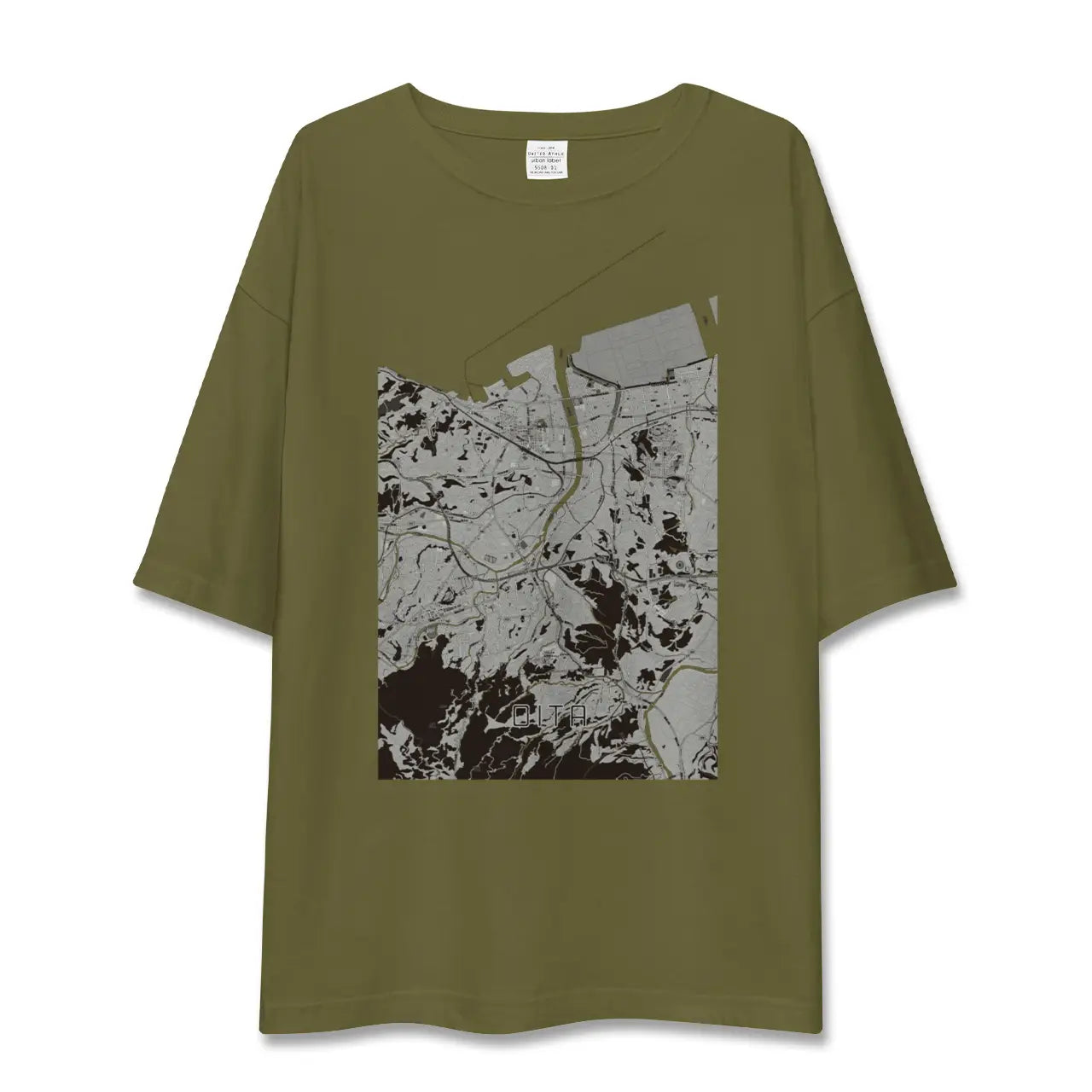 【大分(大分県)】地図柄ビッグシルエットTシャツ