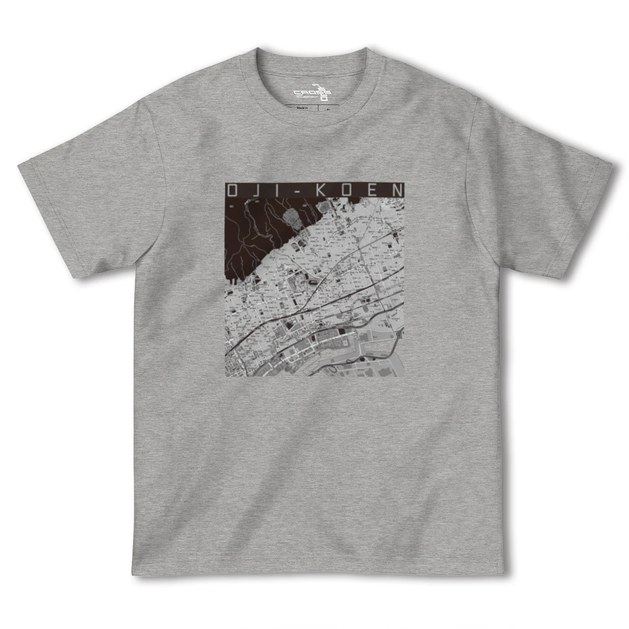 【王子公園(兵庫県)】地図柄ヘビーウェイトTシャツ