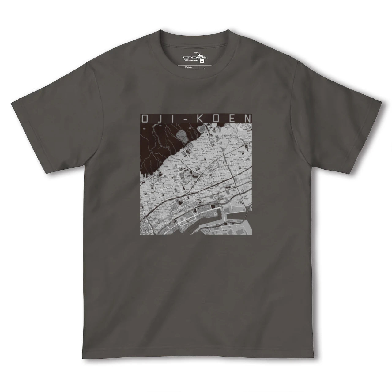 【王子公園(兵庫県)】地図柄ヘビーウェイトTシャツ