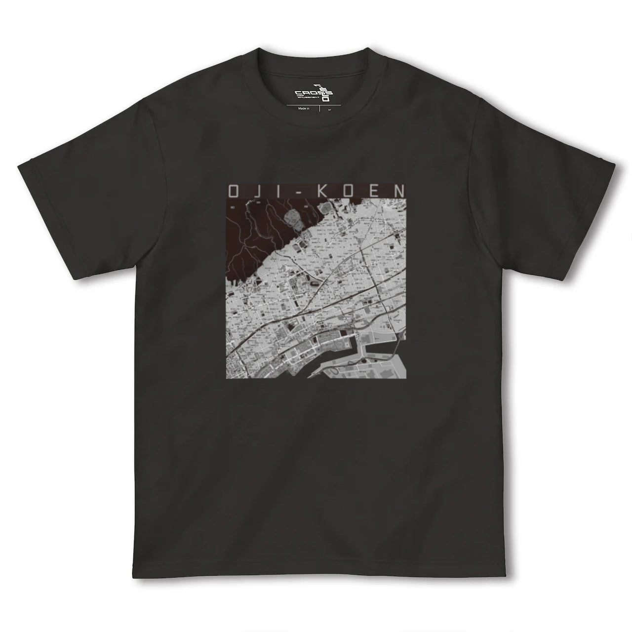 【王子公園(兵庫県)】地図柄ヘビーウェイトTシャツ