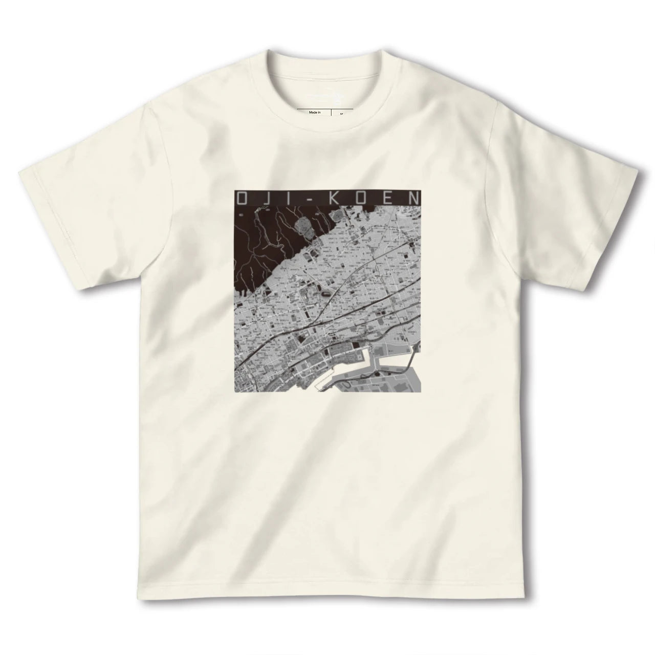 【王子公園(兵庫県)】地図柄ヘビーウェイトTシャツ