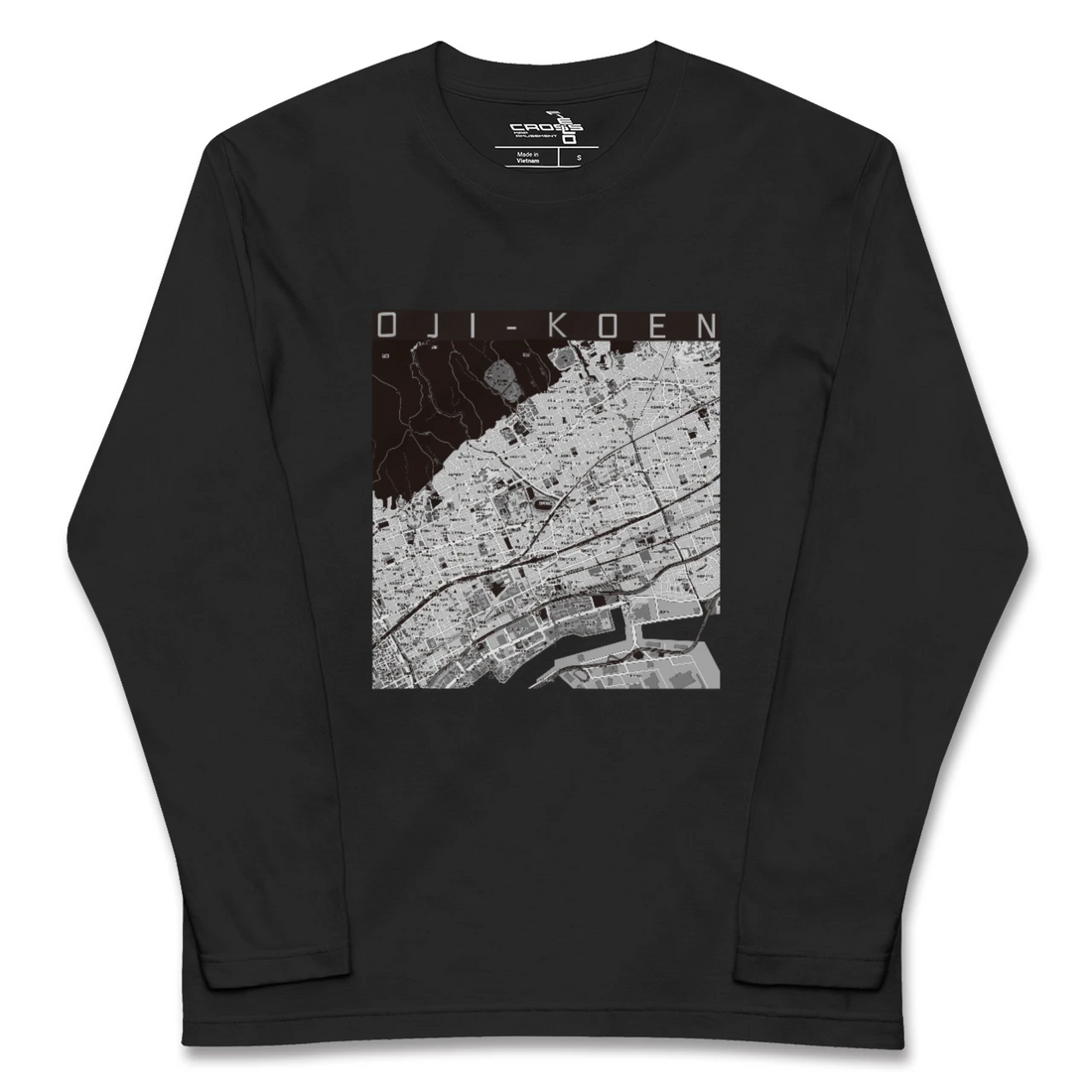 【王子公園(兵庫県)】地図柄ロングスリーブTシャツ